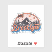 Brooklyn, Connecticut Sticker (Vel)