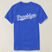 Brooklyn Cursive White T-shirt (Design voorkant)