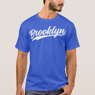 Brooklyn Cursive White T-shirt