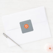 Brooklyn D Trein Vierkante Sticker (Envelop)
