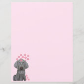 Brooklyn De Hond Kisses 8.5 x 11 Stationery (Achterkant)