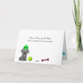 Brooklyn de Weimaraner's Verjaardagsblast Feestdagen Kaart (Achterkant)