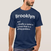 BROOKLYN Definitie Persoonlijke naam Funny Gift T-shirt (Voorkant)