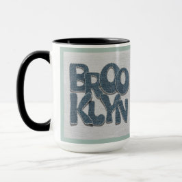 Brooklyn Denim Mug | New York City Gift Mok