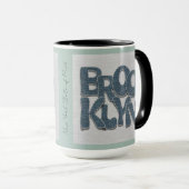 Brooklyn Denim Mug | New York City Gift Mok (Voorkant rechts)
