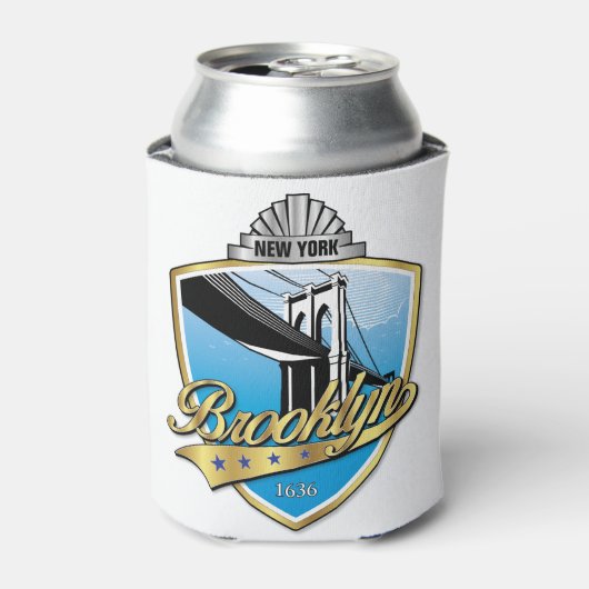 Brooklyn Design Gold Blikjeskoeler (Blikje Voorkant)