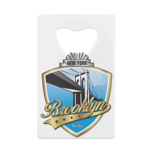 Brooklyn Design Gold Creditkaart Flessenopener (Achterkant)