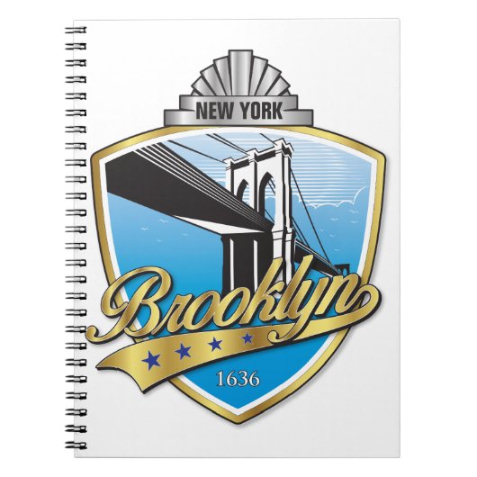 Brooklyn Design Gold Notitieboek (Voorkant)
