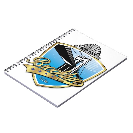 Brooklyn Design Gold Notitieboek (Linkerzijde)