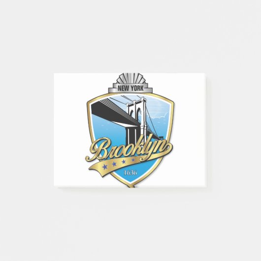 Brooklyn Design Gold Post-it® Notes (Voorkant)