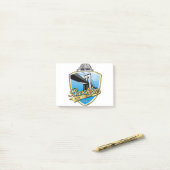 Brooklyn Design Gold Post-it® Notes (Op bureau)