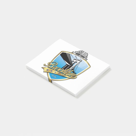 Brooklyn Design Gold Post-it® Notes (Schuin)