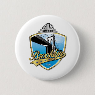 Brooklyn Design Gold Ronde Button 5,7 Cm