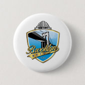 Brooklyn Design Gold Ronde Button 5,7 Cm (Voorkant)