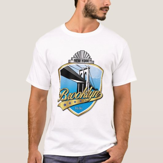Brooklyn Design Gold T-shirt (Voorkant)