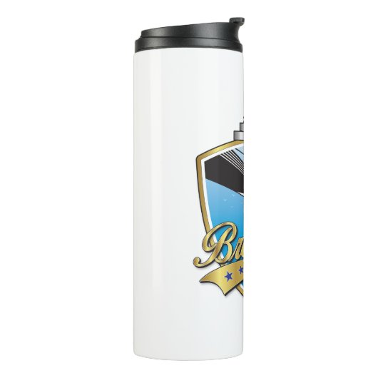 Brooklyn Design Gold Thermosbeker (Gedraaid links)