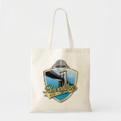 Brooklyn Design Gold Tote Bag (Voorkant)