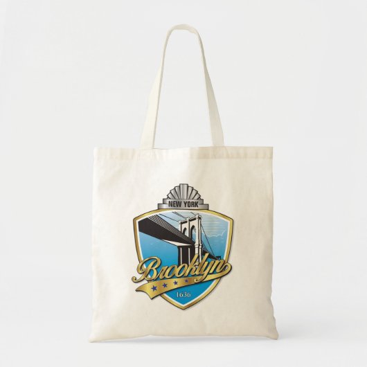 Brooklyn Design Gold Tote Bag (Voorkant)