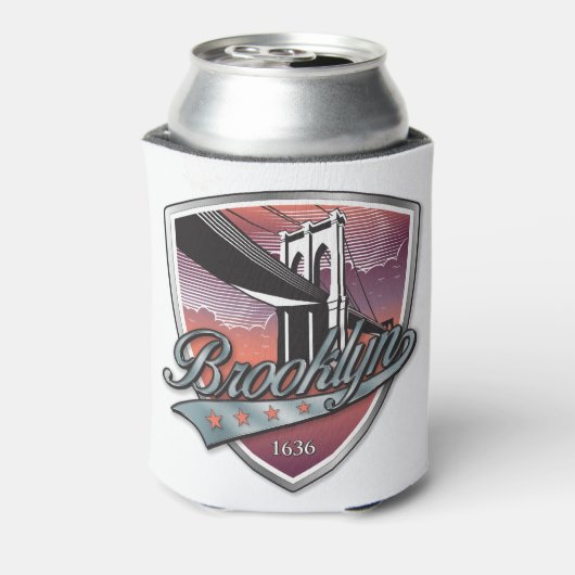 Brooklyn Design Silver Metallic Blikjeskoeler (Blikje Achterkant)