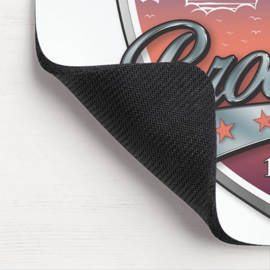 Brooklyn Design Silver Metallic Muismat (Hoek)