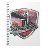 Brooklyn Design Silver Metallic Notitieboek (Voorkant)