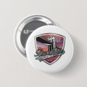 Brooklyn Design Silver Metallic Ronde Button 5,7 Cm (Voorkant /achterkant)