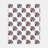 Brooklyn Design Silver Naadloos Fleece Deken (Voorkant)