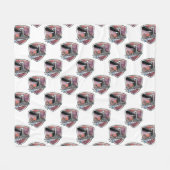 Brooklyn Design Silver Naadloos Fleece Deken (Voorkant (Horizontaal))