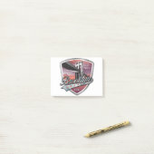 Brooklyn Design Silver Post-it® Notes (Op bureau)