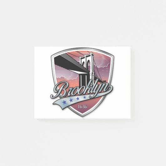 Brooklyn Design Silver Post-it® Notes (Voorkant)