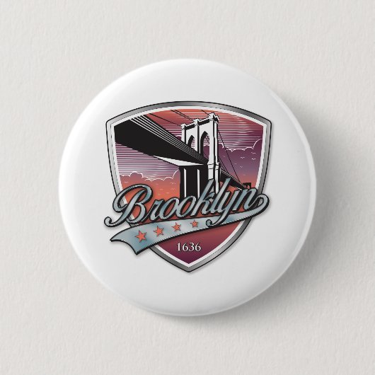 Brooklyn Design Silver Ronde Button 5,7 Cm (Voorkant)