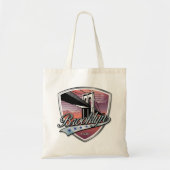 Brooklyn Design Silver Tote Bag (Voorkant)