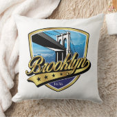 Brooklyn Elegant Gouden Swoosh Logo Ontwerp Kussen (Deken)