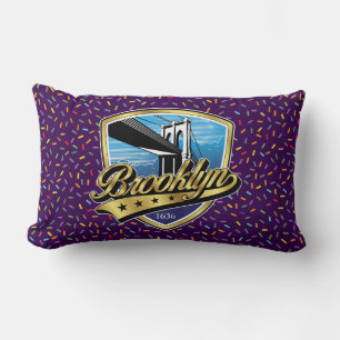 Brooklyn Elegant Gouden Swoosh Logo Ontwerp Kussen