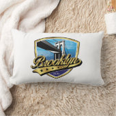 Brooklyn Elegant Gouden Swoosh Logo Ontwerp Kussen (Deken)