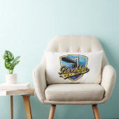 Brooklyn Elegant Gouden Swoosh Logo Ontwerp Kussen (Stoel)