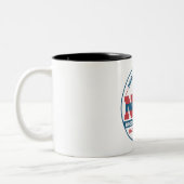 Brooklyn en New York City Tweekleurige Koffiemok (Links)