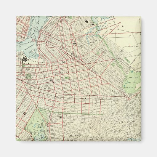 Brooklyn en Vicinity Magneet (Voorkant)