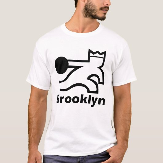 Brooklyn Funny Bowling grafische Mannen Vrouwen T-shirt (Voorkant)