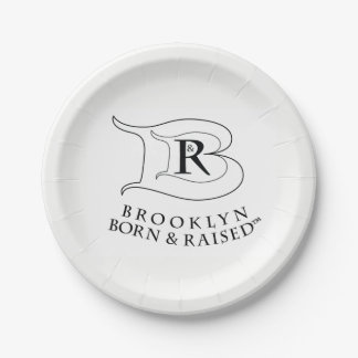 BROOKLYN GEBOREN EN VERRAISTE LOGO BORDEN PAPIEREN BORDJE