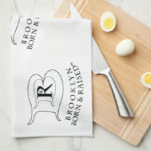BROOKLYN GEFORNEN EN GELEVERD LOGO DISH TOWEL THEEDOEK (Quarter Fold)