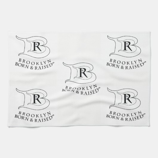 BROOKLYN GEFORNEN EN GELEVERD LOGO DISH TOWEL THEEDOEK (Horizontaal)