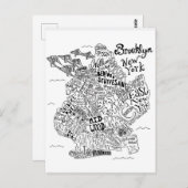 Brooklyn Geïllustreerde kaart (Voorkant / Achterkant)