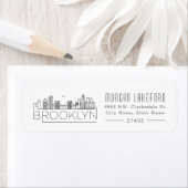 Brooklyn gestileerde skyline | etiket (Insitu)