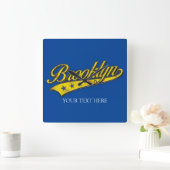 Brooklyn Gold-Sjabloon Vierkante Klok (Huis)