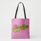 Brooklyn Gold Swoosh Design Sjabloon Tote Bag (Voorkant)