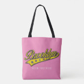 Brooklyn Gold Swoosh Design Sjabloon Tote Bag (Achterkant)