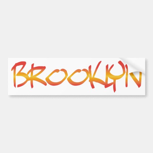Brooklyn Graffiti Bumpersticker (Voorkant)