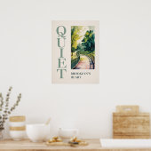 Brooklyn hart in sunset groenstrook poster (Keuken)