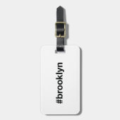 BROOKLYN Hashtag Bagagelabel (Voorkant verticaal)